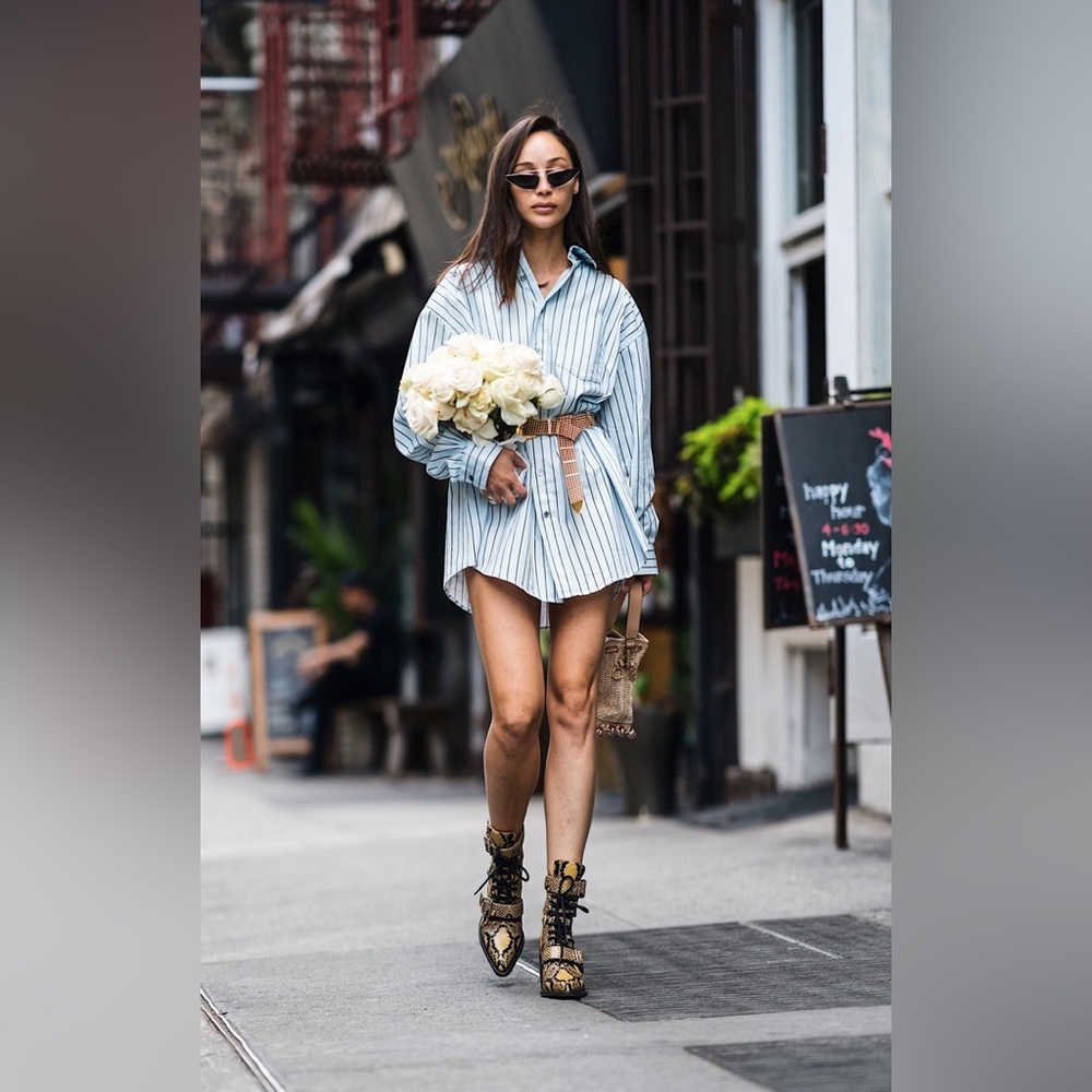 CHLOE • Rylee Python Leather Boots - Picture 3 of 16